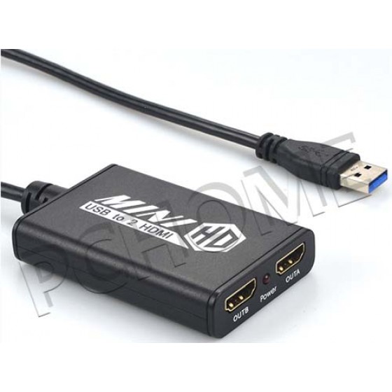 USB3.0 to HDMI*2高清顯示適配器AY96