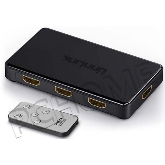 UNNLINK HDMI 3進1出切換器4K